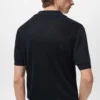 Polo en coton avec microstructure Polo en coton avec microstructure