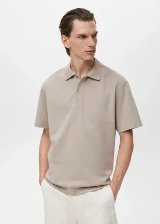 Polo en coton à coupe décontractée