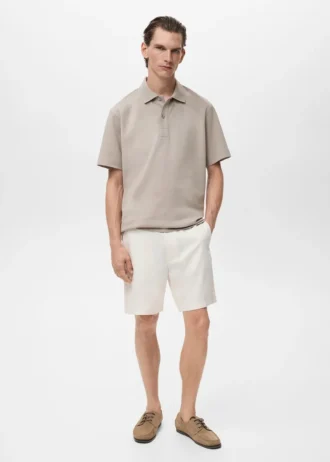 Polo en coton à coupe décontractée