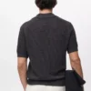 Polo en coton crocheté Polo en coton crocheté