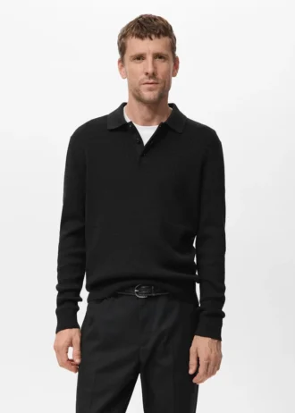 Polo en coton et lyocell