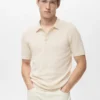 Polo en coton finement tricoté Polo en coton finement tricoté