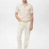 Polo en coton finement tricoté Polo en coton finement tricoté