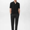 Polo en coton finement tricoté Polo en coton finement tricoté