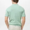 Polo en coton finement tricoté Polo en coton finement tricoté