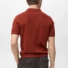 Polo en coton finement tricoté Polo en coton finement tricoté