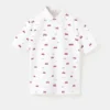 Polo en coton imprimé