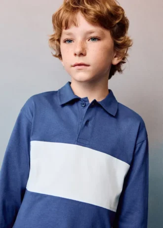 Polo en coton imprimé