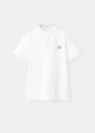 Polo en coton imprimé