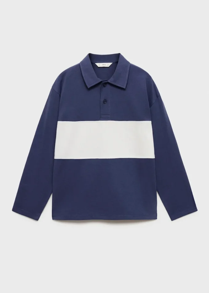 Polo en coton imprimé