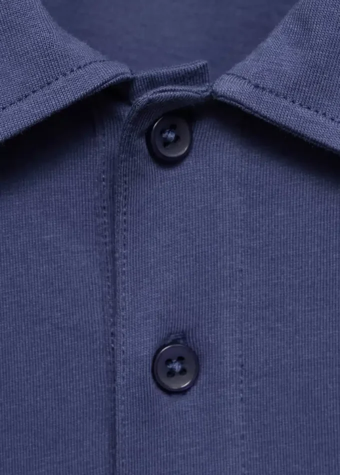 Polo en coton imprimé