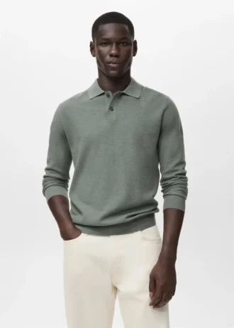 Polo en coton micro-structuré Polo en coton micro-structuré