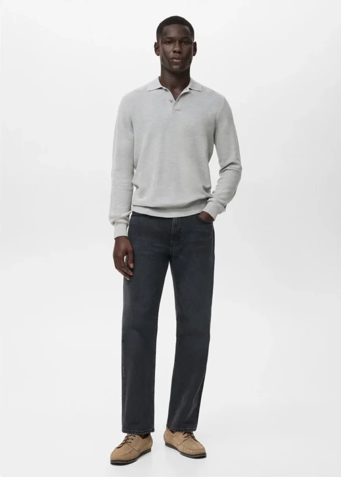 Polo en coton micro-structuré Polo en coton micro-structuré