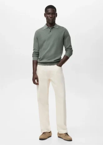Polo en coton micro-structuré Polo en coton micro-structuré