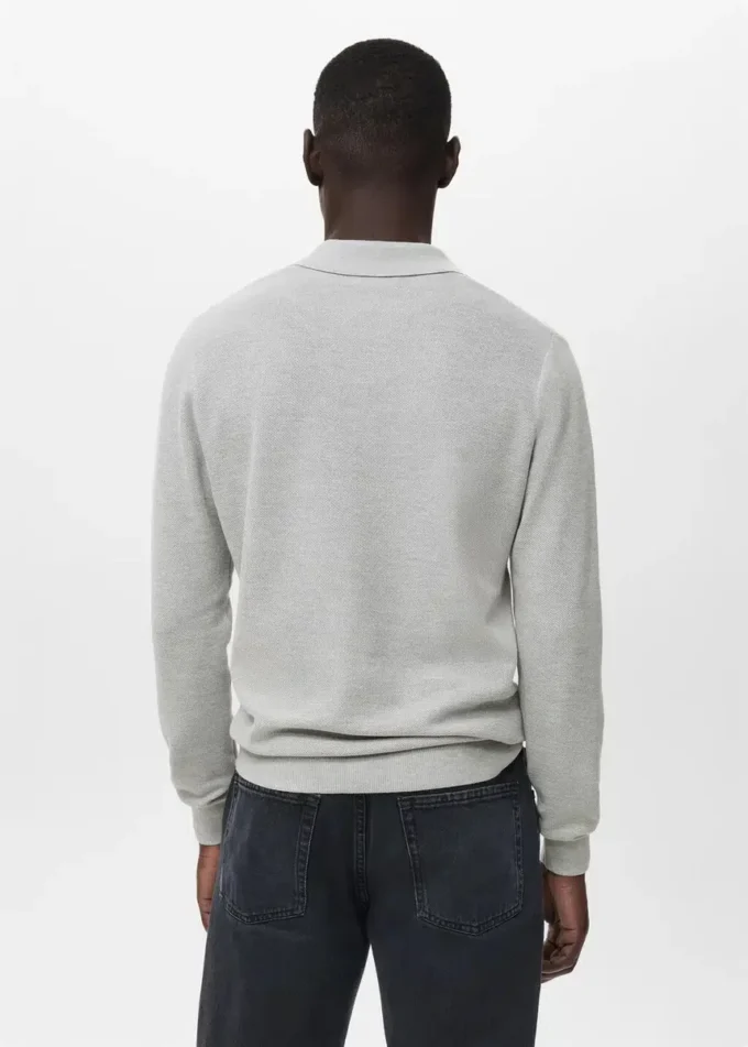 Polo en coton micro-structuré Polo en coton micro-structuré