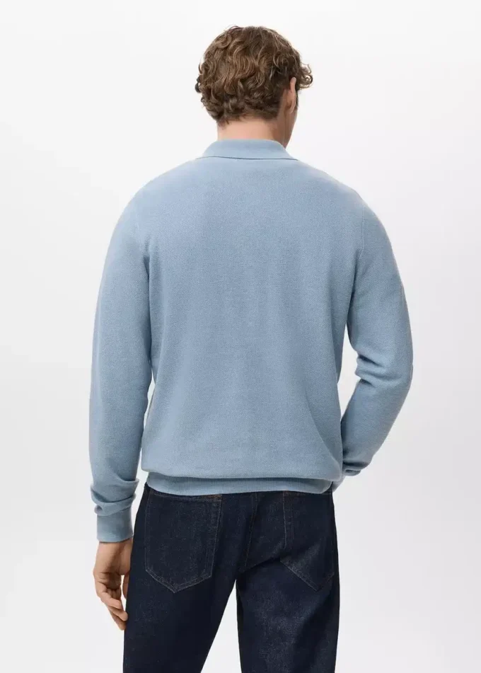 Polo en coton micro-structuré Polo en coton micro-structuré