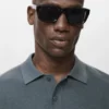 Polo en coton micro-structuré Polo en coton micro-structuré