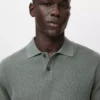 Polo en coton micro-structuré