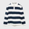 Polo en coton rayé