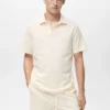 Polo en coton seersucker Polo en coton seersucker
