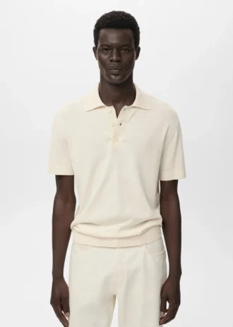 Polo en coton tricoté Polo en coton tricoté