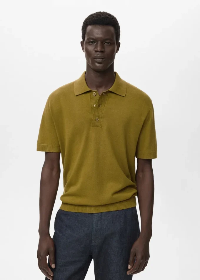 Polo en coton tricoté Polo en coton tricoté