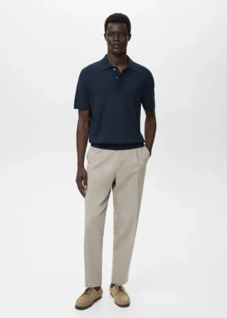 Polo en coton tricoté Polo en coton tricoté