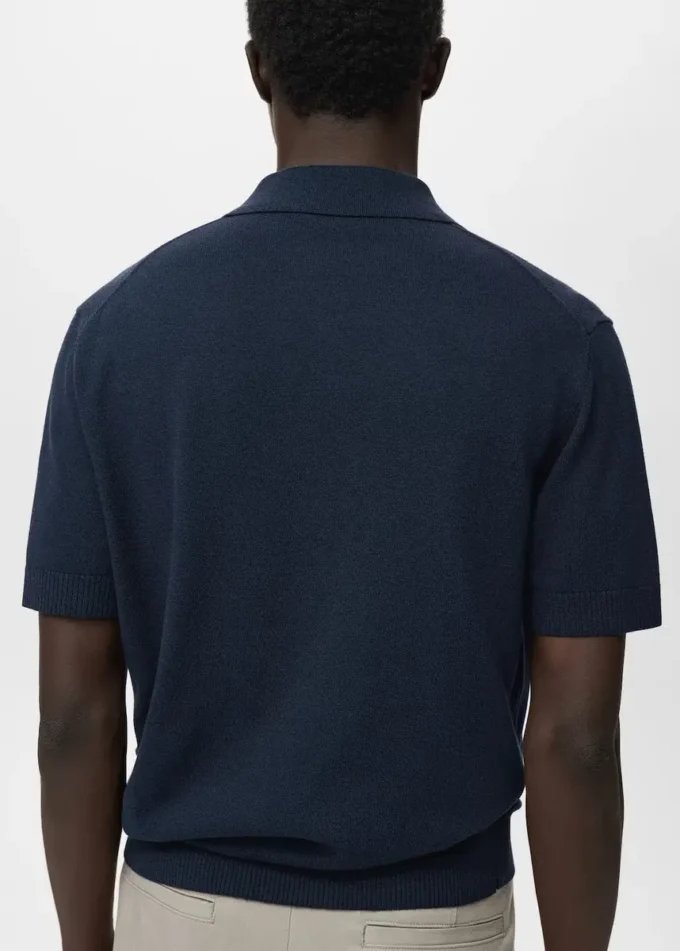 Polo en coton tricoté Polo en coton tricoté