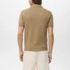 Polo en maille avec fermeture éclair et détails en dentelle Polo en maille avec fermeture éclair et détails en dentelle
