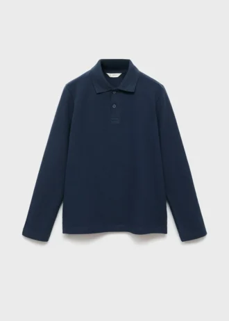 Polo en maille boutonné