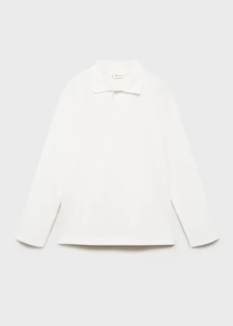 Polo en maille boutonné