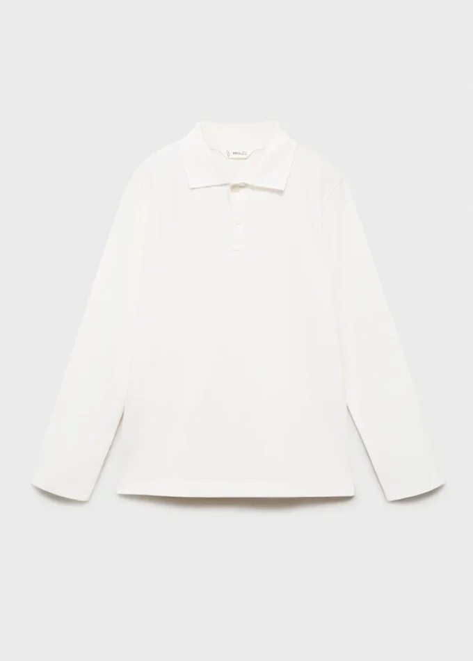 Polo en maille boutonné