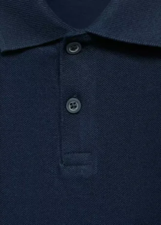 Polo en maille boutonné