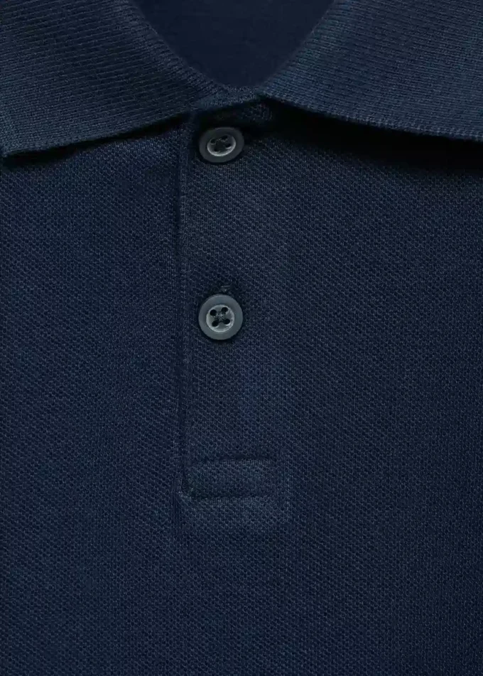 Polo en maille boutonné
