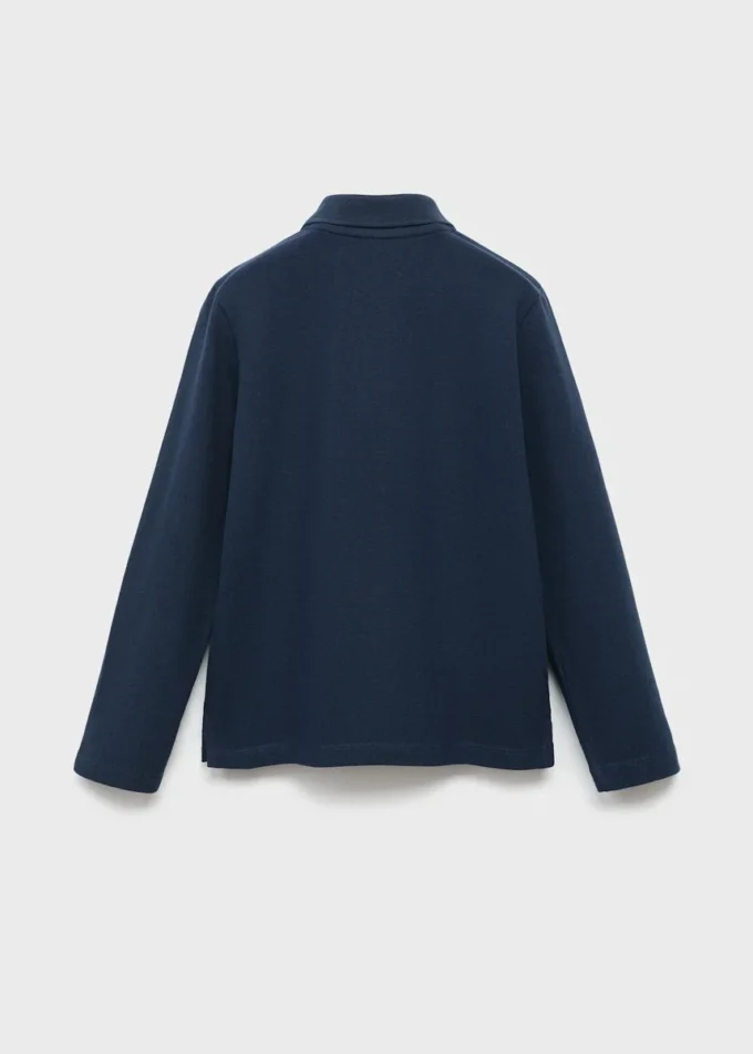 Polo en maille boutonné