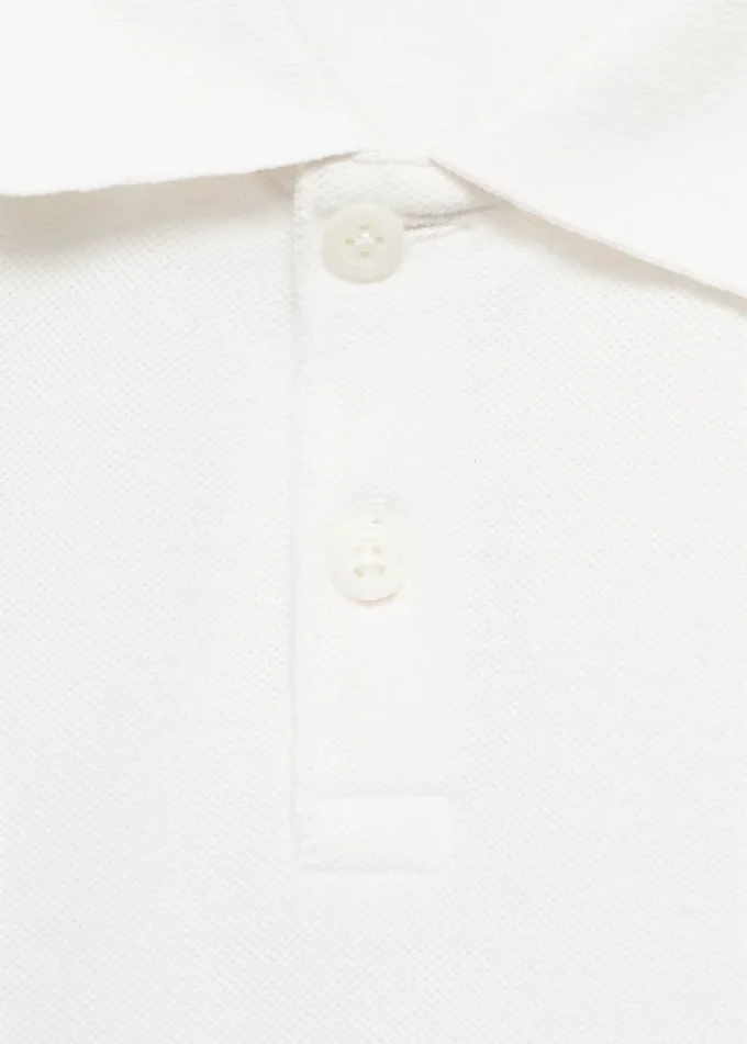 Polo en maille boutonné