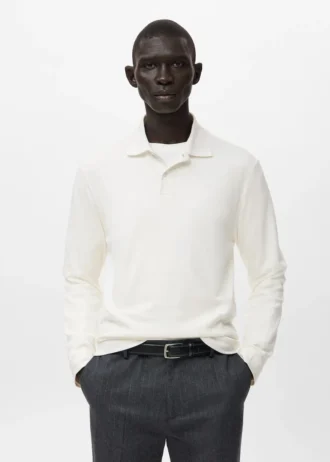 Polo en maille coupe classique