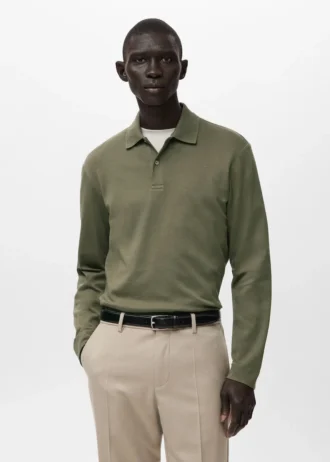 Polo en maille coupe classique