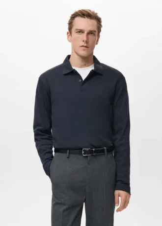 Polo en maille coupe classique