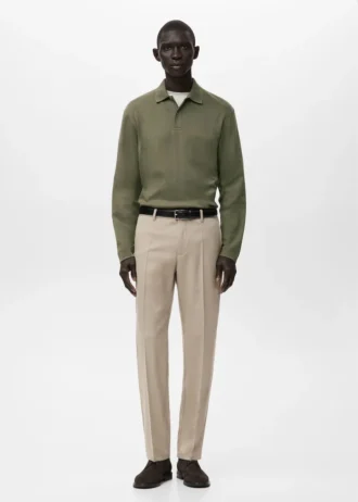 Polo en maille coupe classique