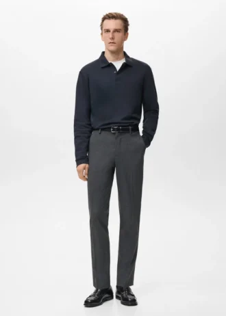 Polo en maille coupe classique