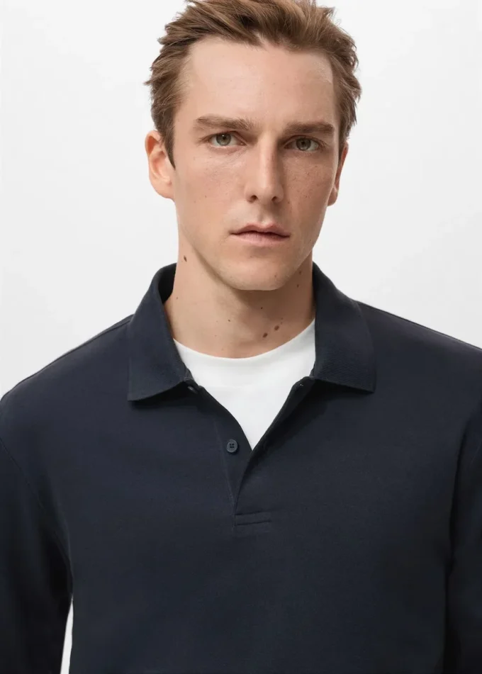 Polo en maille coupe classique Polo en maille coupe classique