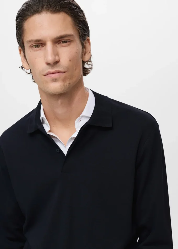 Polo en maille coupe classique Polo en maille coupe classique