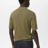 Polo en maille côtelée
