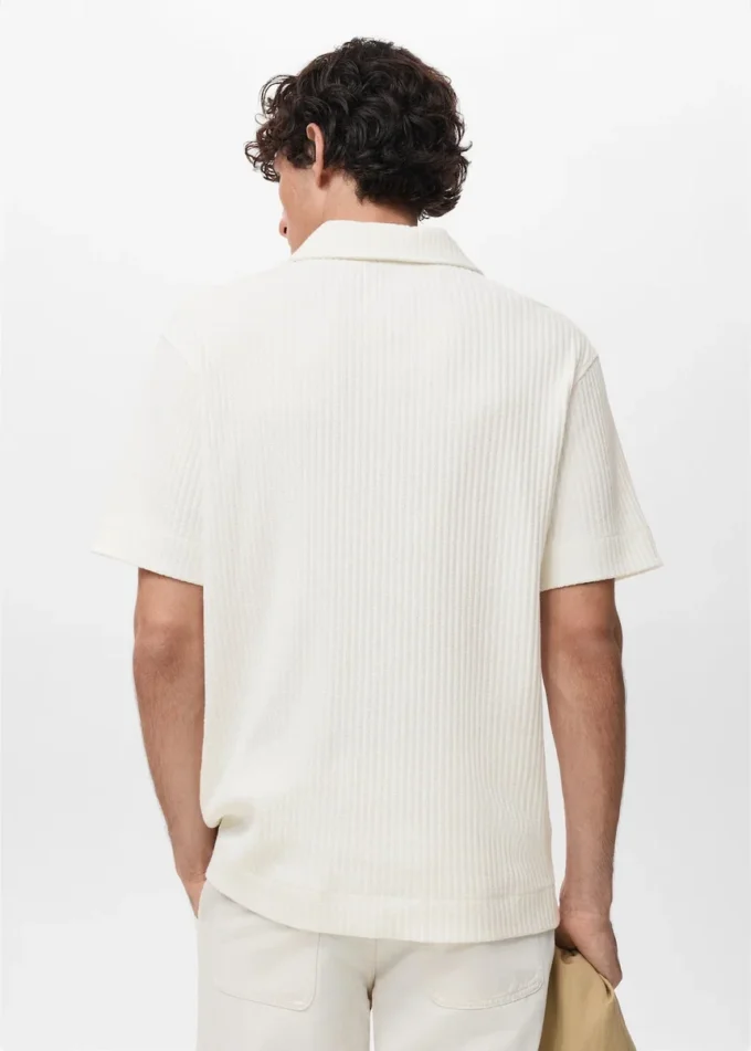 Polo en maille texturée Polo en maille texturée