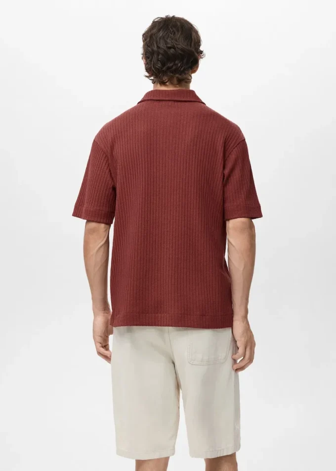 Polo en maille texturée Polo en maille texturée