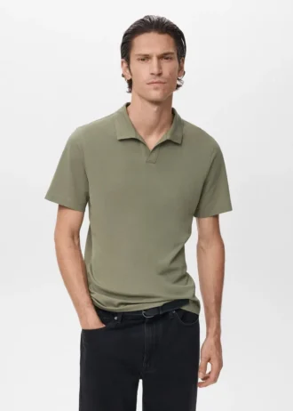 Polo en piqué de coton