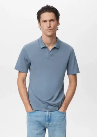 Polo en piqué de coton