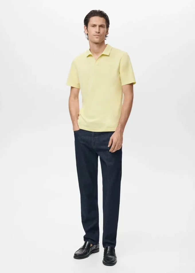 Polo en piqué de coton
