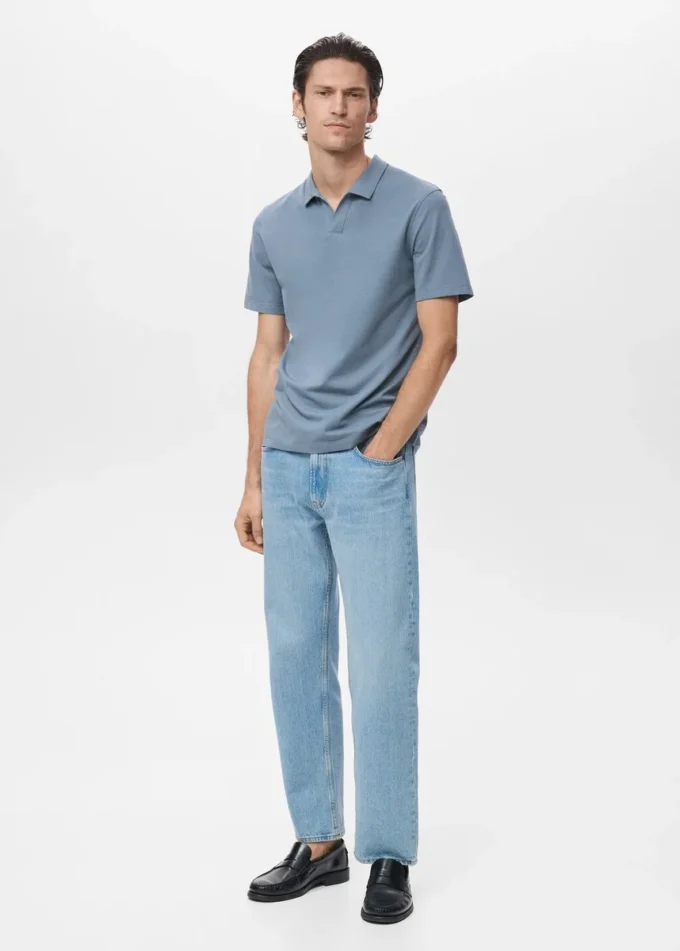 Polo en piqué de coton